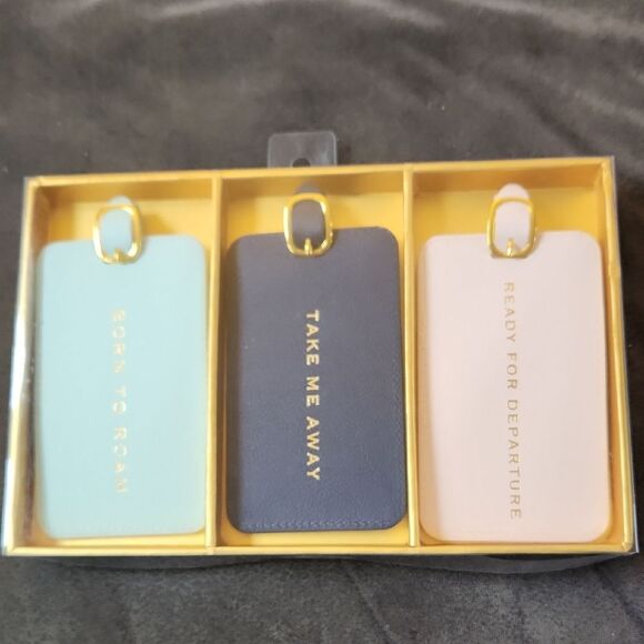 Eccolo Accessories - New! Eccolo Travel Name Tag Set of Three Travel Luggage Tags